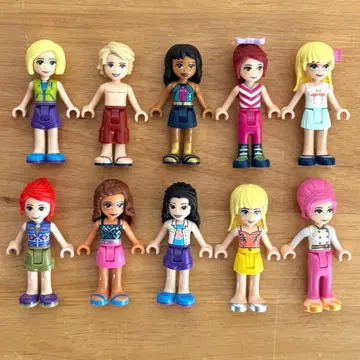 정품 LEGO 레고 프렌즈 미니 피규어 10개 묶음 판매 피규어
