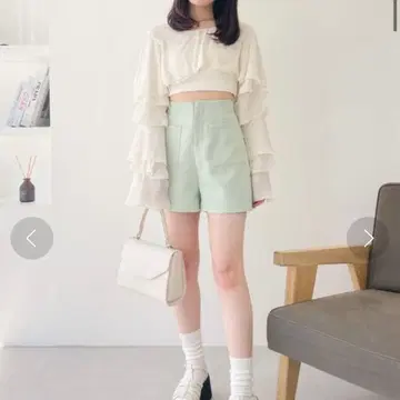 Heather 하이웨스트 숏팬츠 새상품 미사용 가격표 있음