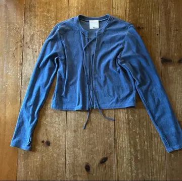 &her 블루 긴팔 가디건