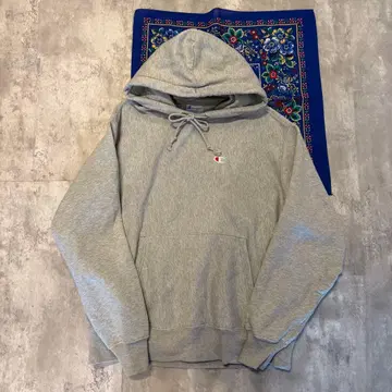 00s Champion 단색 파랑 택 리버스 위브 인도네시아산