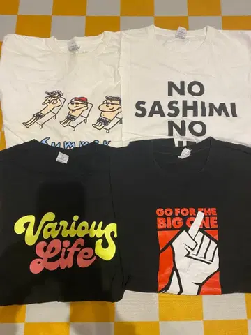 고리파라 견문록 공식 T셔츠 4장 세트