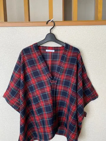 DOVERS 울 거즈 판초