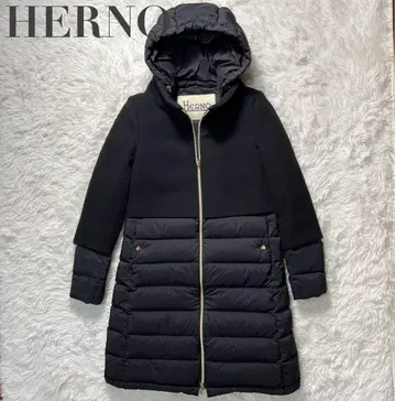 새상품급 HERNO 헬노 다운 코트 자켓 블랙 40 S사이즈 상당