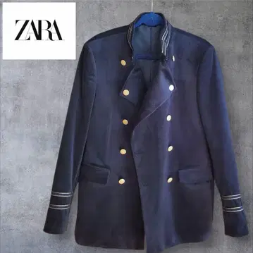 ZARA 블랙 나폴레옹 자켓 골드 버튼