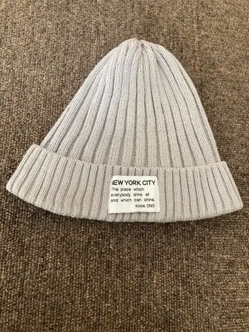 그레이 니트 모자 NEW YORK CITY CAP-785