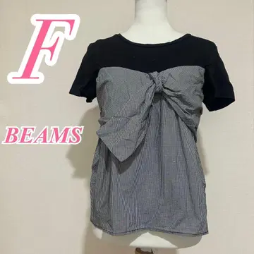 BEAMS 빔즈 블랙 화이트 T셔츠 티셔츠 도킹