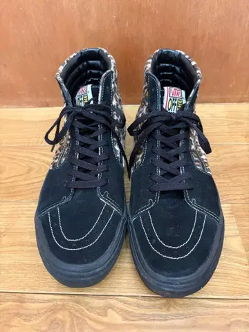 레어 새상품급 Vans 블랙/레오파드 무늬 하이컷 30cm