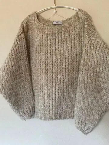 트리코 진 마르크 리버서블 편직 니트 새상품