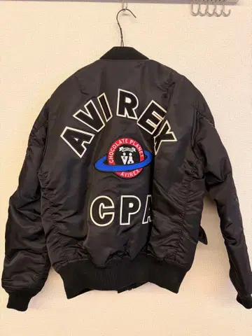 AVIREX 플라이트 자켓 블랙