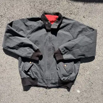 80s vintage 해링턴 자켓 리버서블 L 래글런
