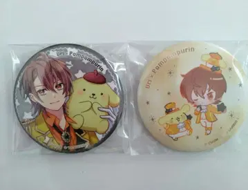 컬러풀피치 산리오 퓨로랜드 유리상 캔뱃지 카라피치 카라피치