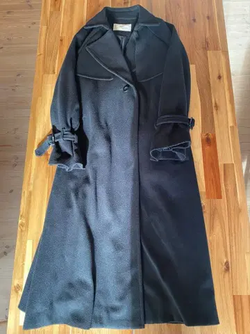 블랙 롱 코트 continuier de NICE CLAUP