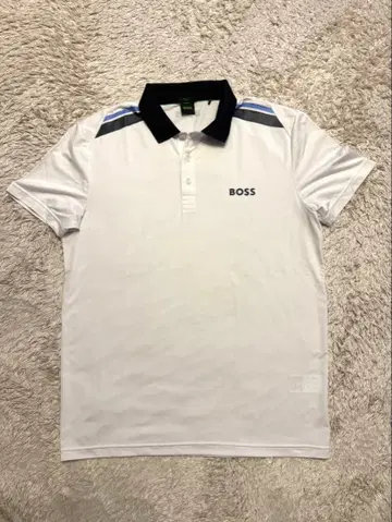 BOSS 피케 셔츠 화이트 레귤러 핏