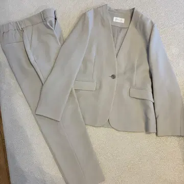 글로벌 워크 라이트 그레이 팬츠 셋업 새상품급