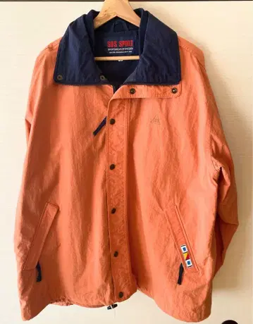 SOS SPORT 나일론 자켓 L 사이즈 오렌지