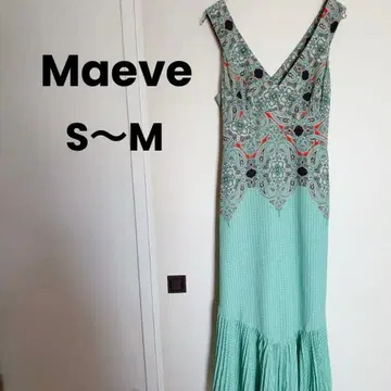 Marve [ S ] 민트 그린 슬리브리스 롱 원피스