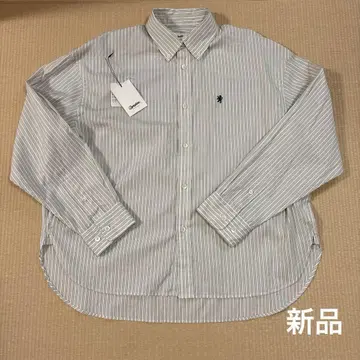 짐플렉스 여성용 오버 사이즈 스트라이프 버튼 다운 셔츠