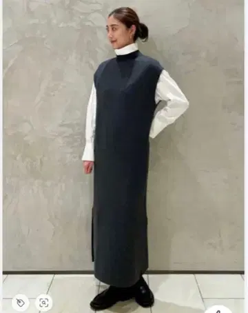 새상품급 CABaN 코튼 캐시미어 롱 드레스