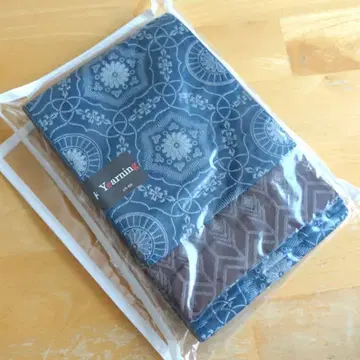 [ 미개봉 새상품 ] 반폭 오비 파랑 브라운 추상 패턴