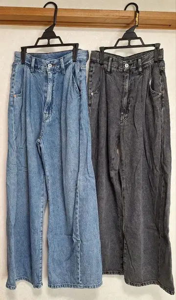 시마무라 다나카 리나 mysacloset 커브 와이드 데님 팬츠 58