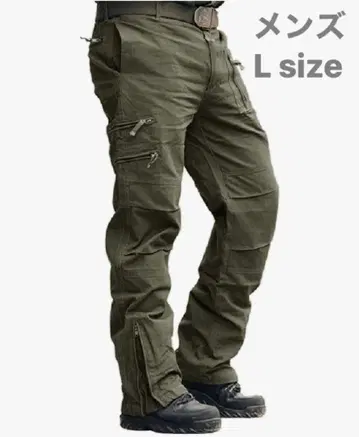 [카고 팬츠] 남성용 작업복 밀리터리 택티컬 등산 루즈핏 다기능