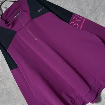 SRIXON 스릭슨 하프 지퍼 셔츠 퍼플 5L 빅 사이즈