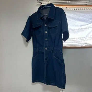 N.s 반팔 데님 원피스 M 인디고
