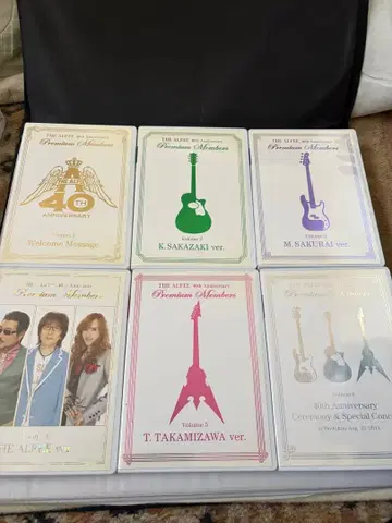 THE ALFEE 40thAnniversary DVD 6권 세트