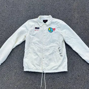Jordan Brand 화이트 나일론 자켓