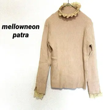 2946M 멜로우 네론 긴팔 니트 리브 스웨터 S 프릴 레이스 가을/겨울