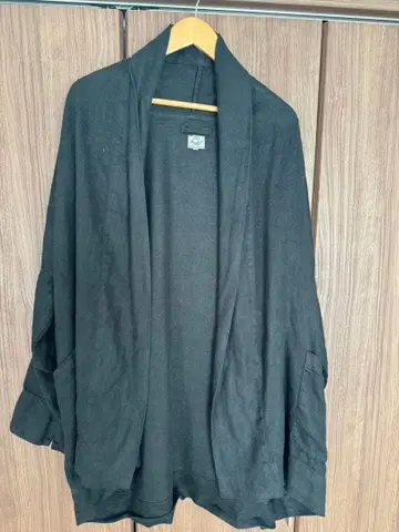 GOLD 린넨 헤링본 가디건(M) 블랙