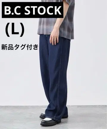 [B.A.C.D] 리오셀 와이드 데님 팬츠 네이비(L)