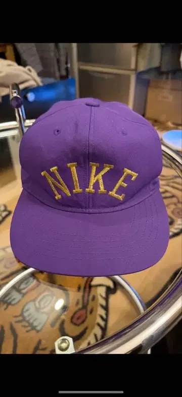 90s NIKE 빈티지 캡 NIKE 아치 로고 레어 퍼플