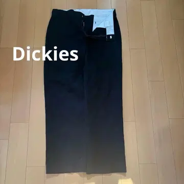 Dickies 치노 팬츠 와이드 블랙 34 x 30
