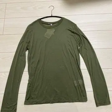 베이스 롱 슬리브티 카키