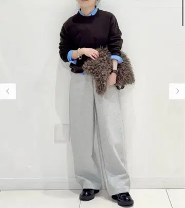 UNIQLO C 맨투맨 와이드 팬츠 M 사이즈 그레이