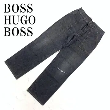 LA9016 보스 휴고보스 블랙 데님 청바지 W33L32