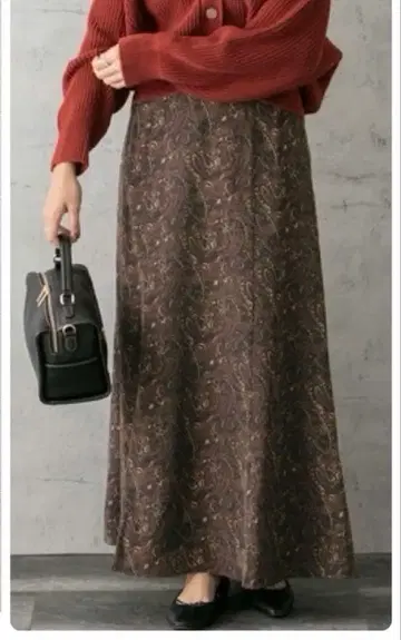 [새상품급] 어반리서치 로쏘 페이즐리 머메이드 스커트