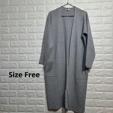 그레이 롱 가디건 Size Free