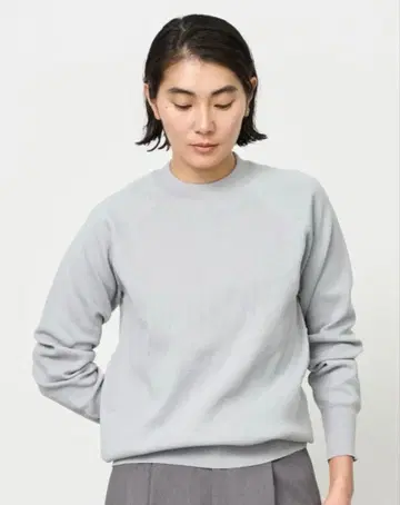 소주 밀라노 리브 니트 풀오버 블루 그레이 M