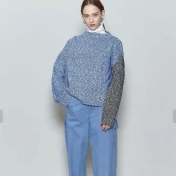 6 (ROKU) 로쿠 바이컬러 니트