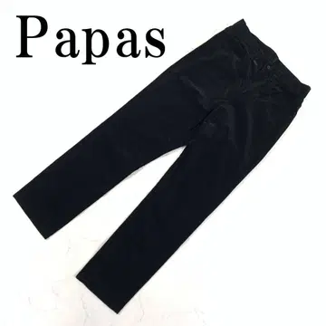 LA9022 파파스 코듀로이 팬츠 블랙 블랙 코튼계 S