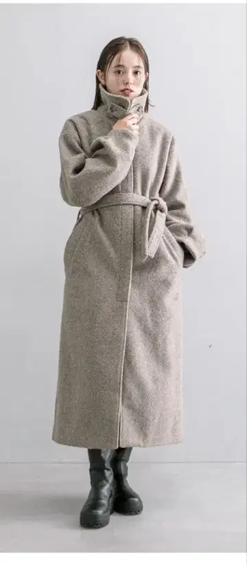 스탠칼라 롱 코트 새상품급 S M