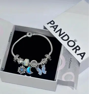 판도라 나비 팔찌 달 참