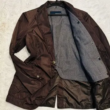 컨디션 최상 투모로우랜드 테일러드 자켓 2B 네이비 브라운