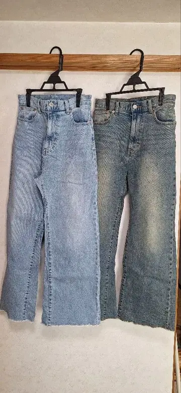 시마무라 mysa 다나카 리나 컷오프 와이드 플레어 팬츠 데님 61