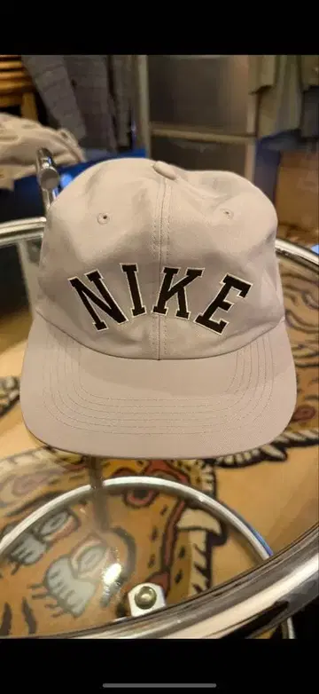 90s NIKE 빈티지 캡 NIKE 아치 로고 레어 라이트 그레이