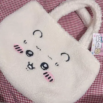 [ 새상품.미사용.택 포함 ] 치이카와 보아 복슬복슬 페이스 백