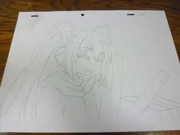 애니메이션 사탄의 인형 드롭킥 생원고 하츠네 미쿠 애니메이션 셀화