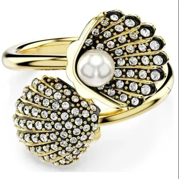 스와로브스키 idyllia 오픈 링 13호 조개 레진 펄